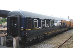DSB measurement testing car photographed in Vojens, where it was used for testing the new IC4 trainset. 22. May 2004.